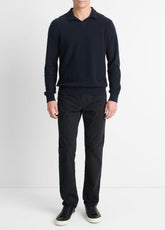 Plush Cashmere Johnny-Collar Polo in Sweaters | Vince outlet