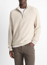Geo-Jacquard Wool-Blend Quarter-Zip Sweater in Quarter Zip | Vince discount