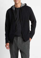 Cashmere Zip-Front Hoodie in Cashmere | Vince outlet