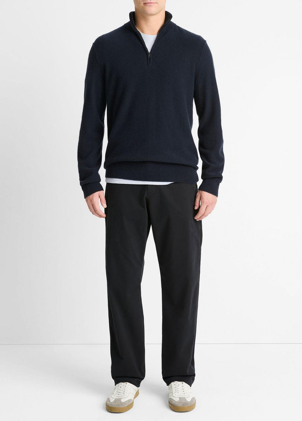 Plush Cashmere Quarter-Zip Sweater in Quarter Zip | Vince US