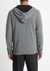 Cashmere Zip-Front Hoodie in Cashmere | Vince Online