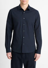 Stretch-Cotton Poplin Shirt in Long Sleeve | Vince US