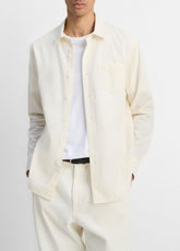 Cotton Chambray Button-Front Shirt in Long Sleeve | Vince Online