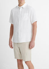 Linen Short-Sleeve Shirt in Short Sleeve | Vince sale