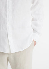 Linen Long-Sleeve Shirt in Long Sleeve | Vince near me