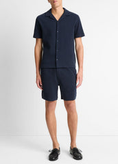 Cotton Bouclé Cabana Shirt in Short Sleeve | Vince outlet
