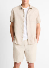 Linen Short-Sleeve Shirt in Short Sleeve | Vince sale