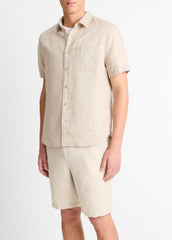 Linen Short-Sleeve Shirt in Short Sleeve | Vince sale