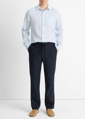 Linen Long-Sleeve Shirt in Long Sleeve | Vince Online