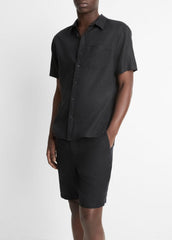 Linen Short-Sleeve Shirt in Short Sleeve | Vince discount