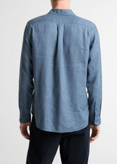 Linen Long-Sleeve Shirt in Long Sleeve | Vince for sale
