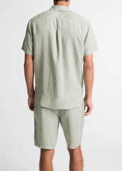 Linen Short-Sleeve Shirt in Long Sleeve | Vince US