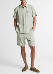Linen Short-Sleeve Shirt in Long Sleeve | Vince US