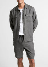 Linen Garage Shirt in Long Sleeve | Vince Online