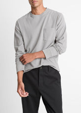 Sueded Jersey Long-Sleeve Pocket T-Shirt in Long Sleeve | Vince discount