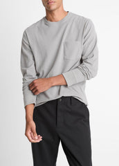 Sueded Jersey Long-Sleeve Pocket T-Shirt in Long Sleeve | Vince discount