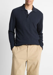 Variegated Cotton Polo Shirt in Henleys & Polos | Vince outlet