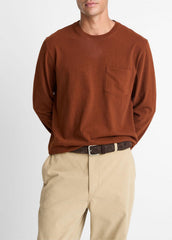 Sueded Jersey Long-Sleeve Pocket T-Shirt in Long Sleeve | Vince sale