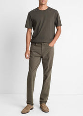 Garment Dye Cotton T-Shirt in Short Sleeve | Vince for sale