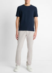 Pima Cotton Piqué Crew Neck T-Shirt in Short Sleeve | Vince near me