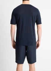 Linen Crew Neck T-Shirt in Short Sleeve | Vince sale