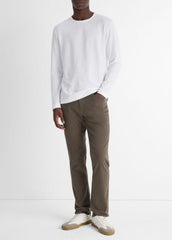 Pima Cotton Piqué Long-Sleeve T-Shirt in Long Sleeve | Vince US