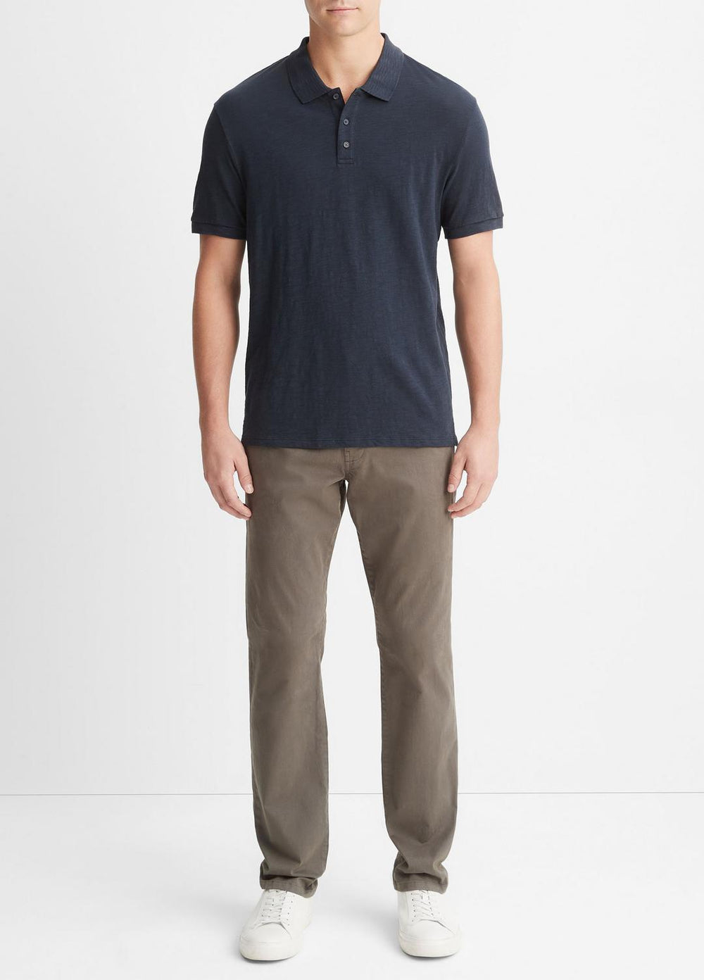 Classic Slub Polo Shirt in Henleys & Polos | Vince sale