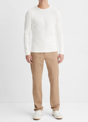 Pima Cotton-Blend Thermal Long-Sleeve Pullover in Long Sleeve | Vince for sale