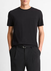 Pima Cotton Crew Neck T-Shirt in Short Sleeve | Vince discount