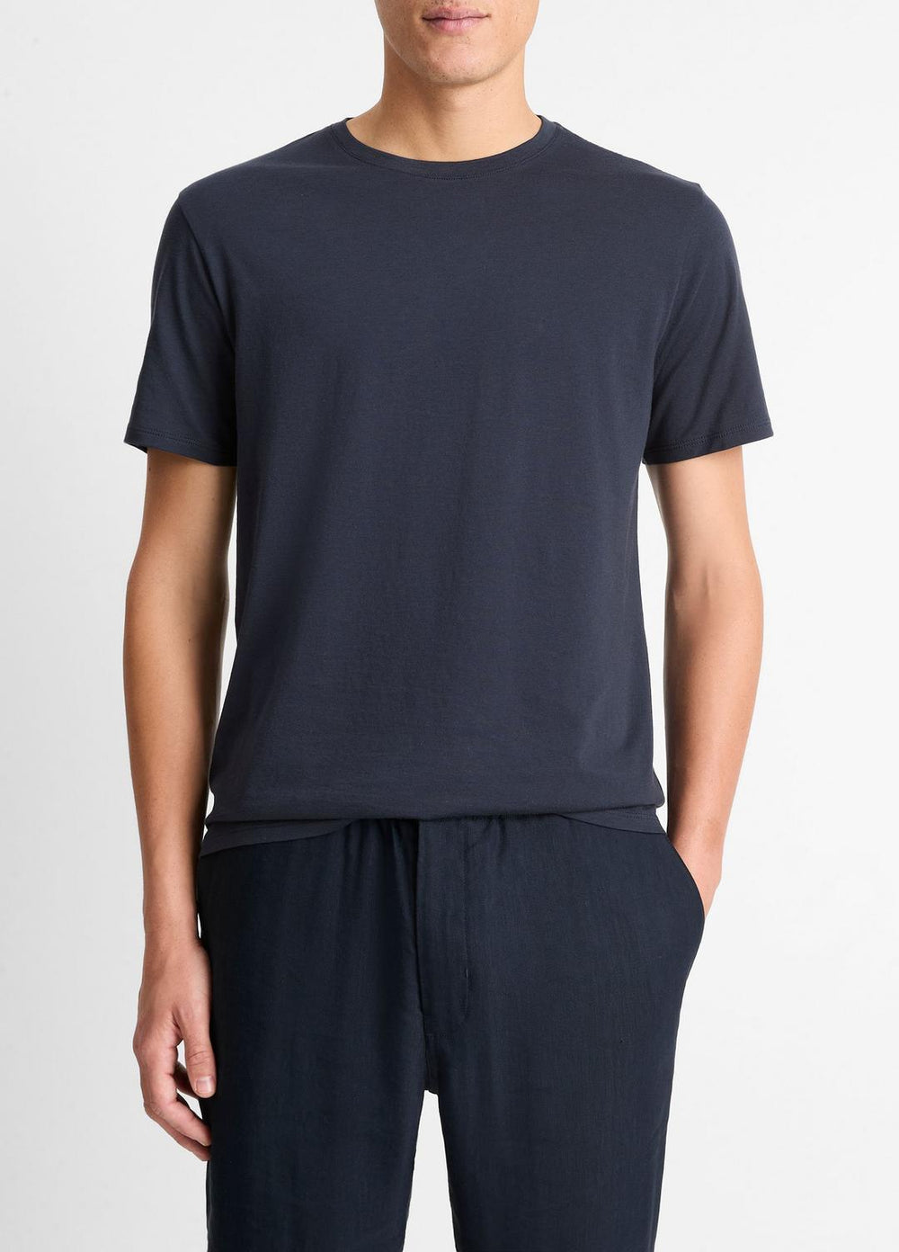 Pima Cotton Crew Neck T-Shirt in Short Sleeve | Vince near me