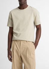 Garment Dye Cotton T-Shirt in Short Sleeve | Vince Online