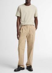 Garment Dye Cotton T-Shirt in Short Sleeve | Vince Online