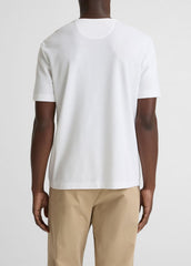 Pima Cotton Piqué Crew Neck T-Shirt in Short Sleeve | Vince Online