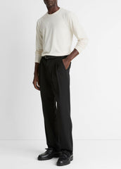 Wool Double-Pleat Suiting Trouser in Trousers | Vince near me