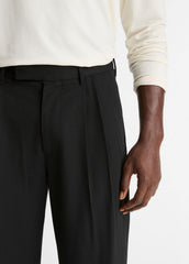 Wool Double-Pleat Suiting Trouser in Trousers | Vince near me