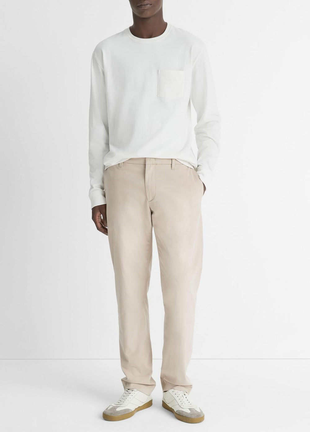 Dylan Slim Cotton Chino Pant in Trousers | Vince for sale