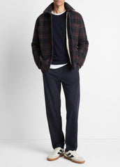 Sherpa-Lined Plaid Shirt Jacket in Shirt Jackets | Vince outlet