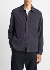 Heavy Sueded Cotton Shirt Jacket in Shirt Jackets | Vince on sale