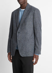 Plaid Alpaca-Blend Relaxed Sport Coat in Blazers | Vince discount