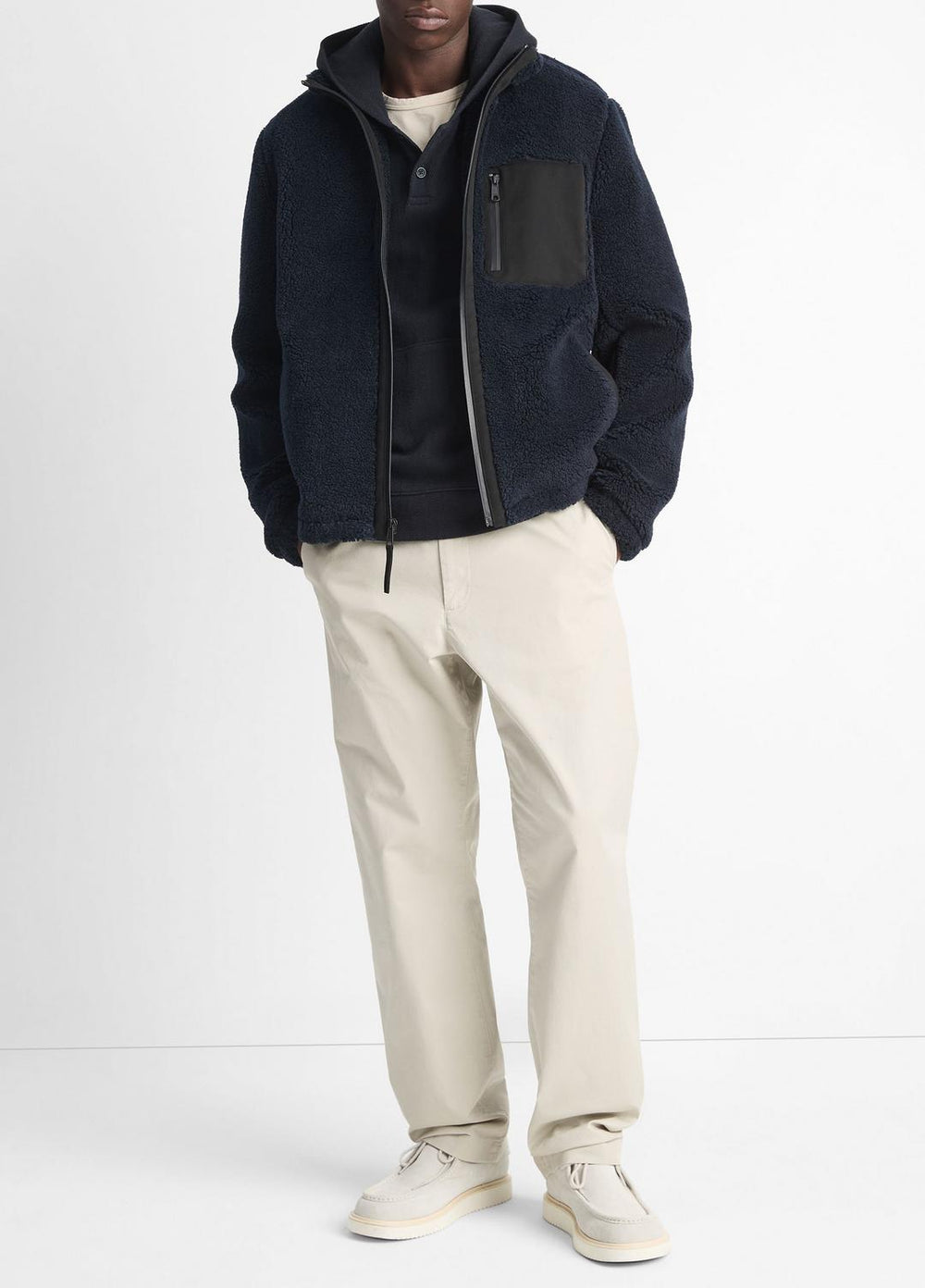 Sherpa Zip Jacket in Jackets | Vince near me