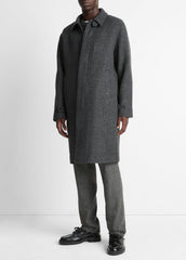 Italian Wool-Blend Balmacaan Coat in Coats | Vince outlet