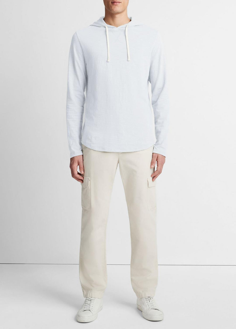 Textured Cotton Hoodie in Sweatshirts & Hoodies | Vince on sale