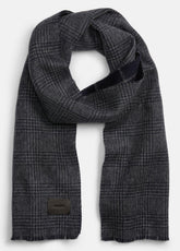 Double-Face Plaid Wool-Cashmere Scarf in Scarves & Hats | Vince US