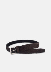 Men's 35mm Woven Suede Belt in Belts | Vince Online