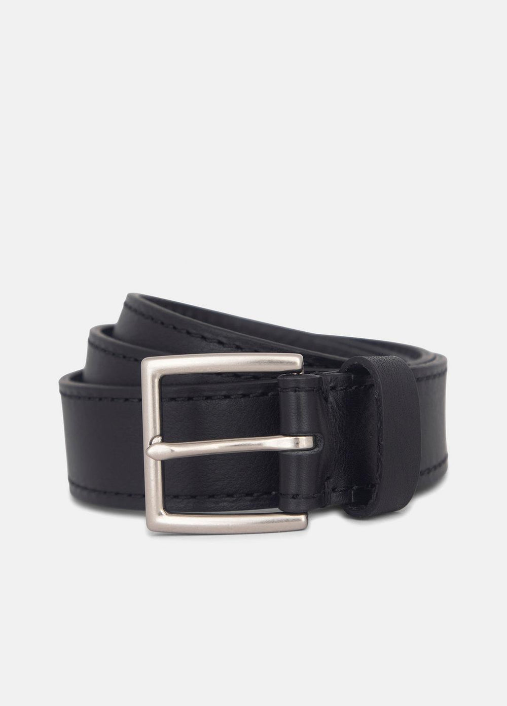 Men's 35mm Stitched Leather Belt in Belts | Vince discount