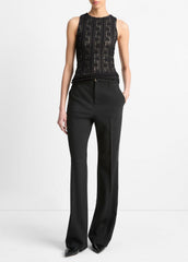 Smocked Lace Shell in Shirts & Tees | Vince Online