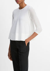 Italian Cotton-Blend A-Line Sweater in Sweaters | Vince discount