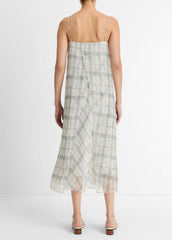 Fenced Plaid Layered Dress in Dresses & Skirts | Vince Online