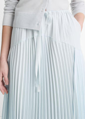 Pleated Satin Tiered Skirt in Dresses & Skirts | Vince near me