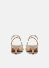 Venice Leather and Mesh Slingback Kitten Heel in Shoes | Vince near me